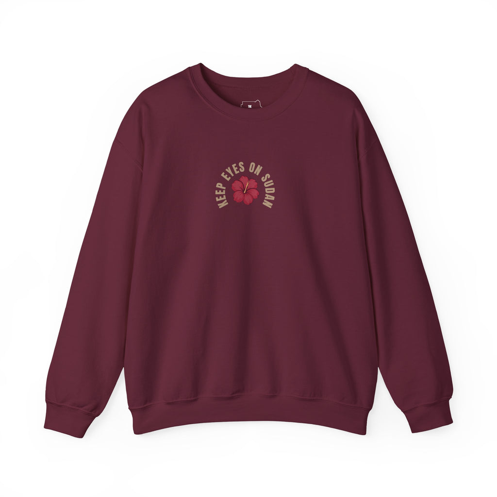 Keep Eyes on Sudan Hibiscus Crewneck
