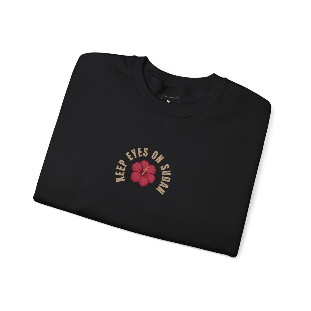 Keep Eyes on Sudan Hibiscus Crewneck