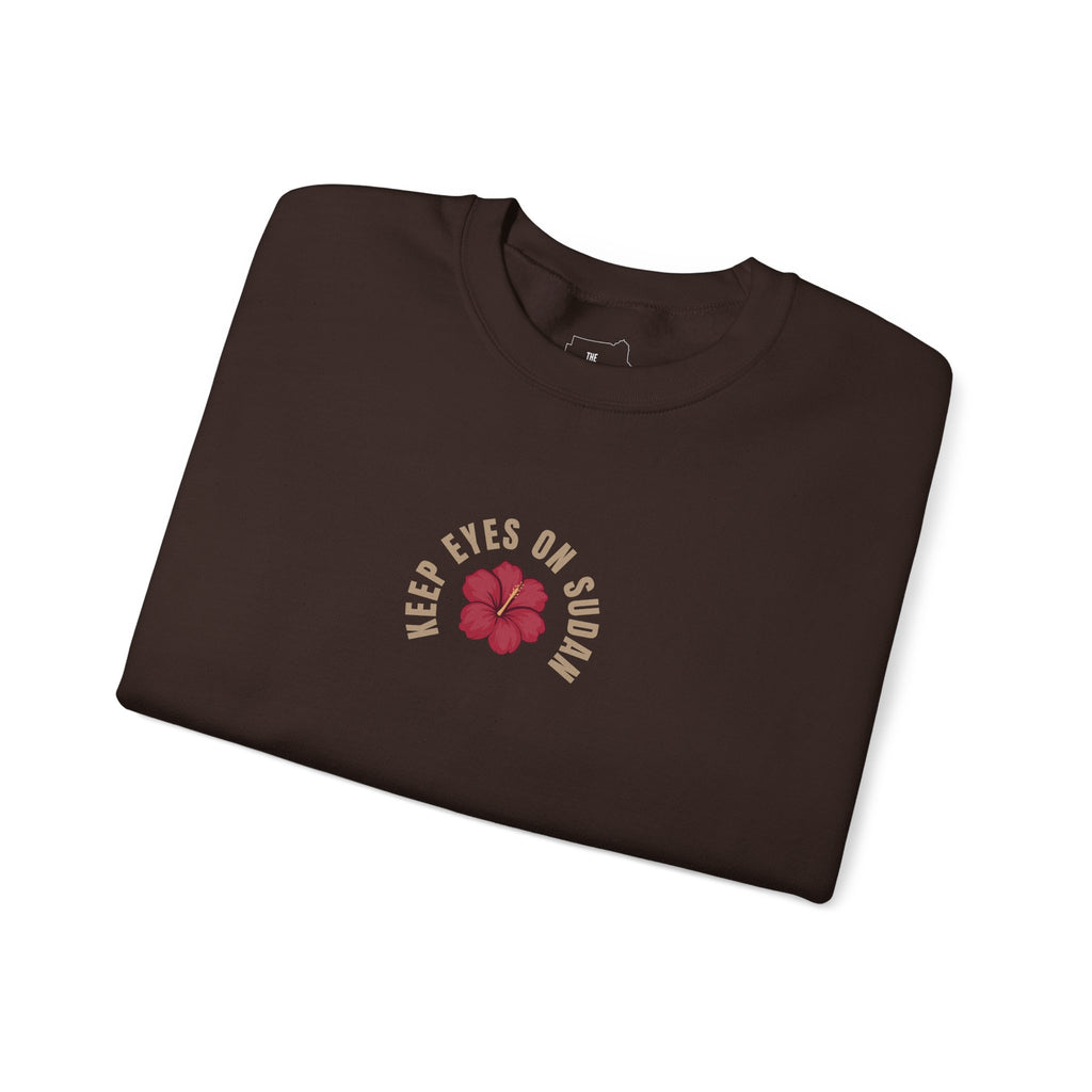 Keep Eyes on Sudan Hibiscus Crewneck