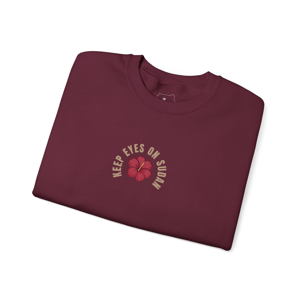 Keep Eyes on Sudan Hibiscus Crewneck
